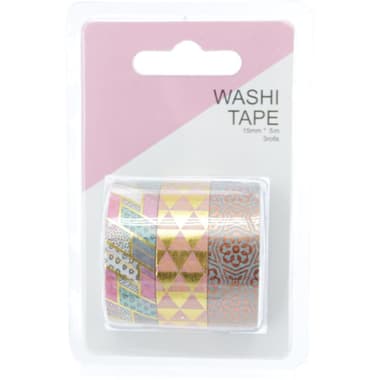 Roco Washi Tape
3 Reel, 15 mm X 5 m, Assorted Color