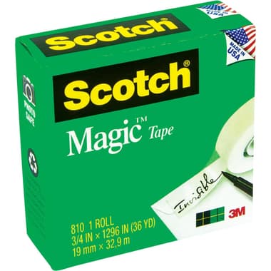 3M Scotch 810 Magic Tape
3/4" X 1296", Clear