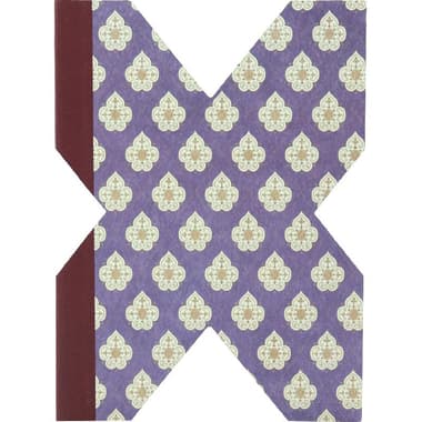 اي اف ألفابوكس دفتر ملاحظات مميز
كتب منقوشة بالحرف "X",