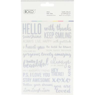 Roco Rub-On Metallic Embellishments
Greetings, Silver