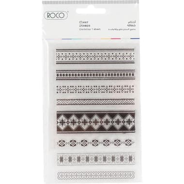Roco Layering Stamp
Borders 1, Clear