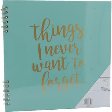 Roco Scrap Book
Spiral, Mint/Gold "Things I Never", 12 X 12 in, 20 Pages