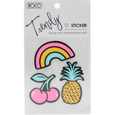 Roco Trendy Stickers
Pineapple, Rainbow