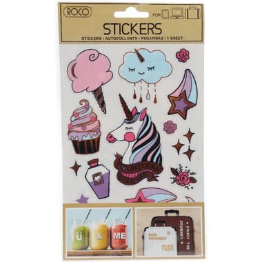 Roco Stickers
Unicorn, Cupcake