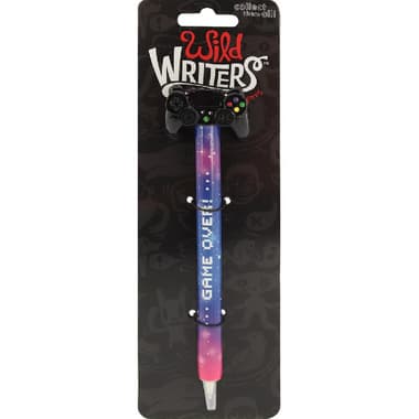 Wild Writers Polystone "Game Over!" Dry Ink Pen
Black Ink Color, Medium, Ballpoint