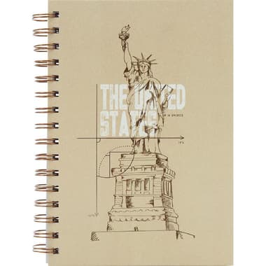 Roco Notebook
Statue of Liberty, A5, 100 Sheets, Lined, Grey