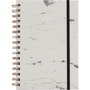 Roco Notebook
Marble, A5, 100 Sheets, Lined, White