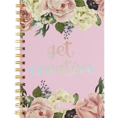 Roco Notebook
"Get Creative", A5, 80 Sheets, Single Ruled (Arabic), Peach