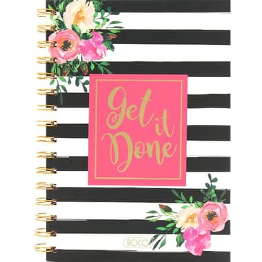 Roco Notebook
"Get It Done", A5, 80 Sheets, Single Ruled (Arabic), Black/White
