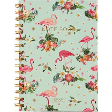 Roco Notebook
Flamingo, A5, 80 Sheets, Single Ruled (Arabic), Green/Pink