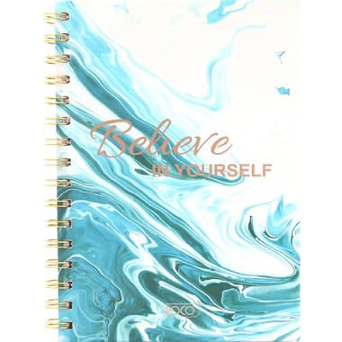 Roco Notebook
"Believe in Yourself", A5, 80 Sheets, Single Ruled (Arabic), Blue