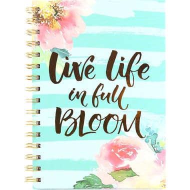 Roco Notebook
"Live Life in Full Bloom", A5, 80 Sheets, Single Ruled (Arabic), Blue