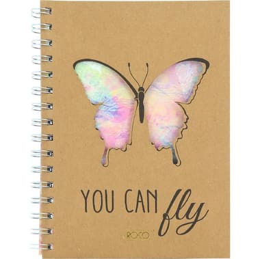 Roco Exercise Book
"You Can Fly", A5, 80 Sheets, Single Ruled (Arabic), Navy