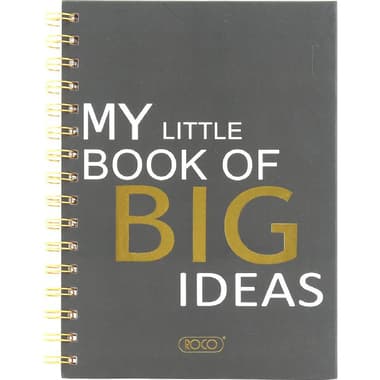 Roco Exercise Book
"My Little Book of Big Ideas", A5, 80 Sheets, Single Ruled (Arabic), Grey