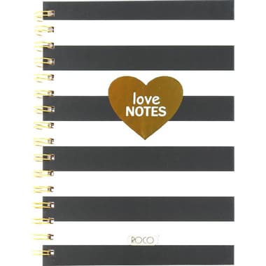 Roco Exercise Book
"Love Notes", A5, 80 Sheets, Single Ruled (Arabic), Black/White