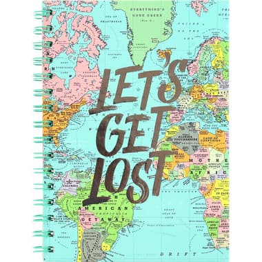 Roco Exercise Book
"Let's Get Lost", A5, 80 Sheets, Single Ruled (Arabic), Green
