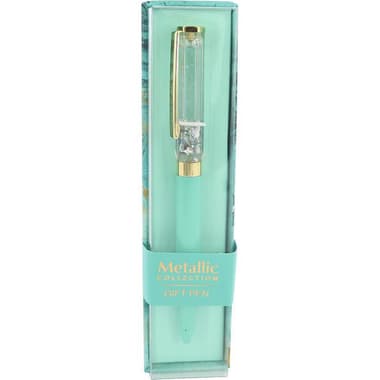 Roco Metallic Floating Glitter Rollerball Pen
Blue Ink Color, Medium, Ballpoint
