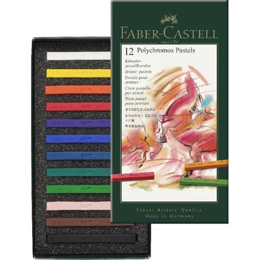 Faber-Castell Polychromos Finest Artists' Quality Hard Pastel
12 Pastel