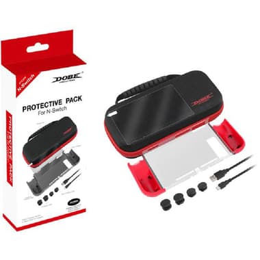 دوبي حزمة واقية
حالة وقائية و واقي شاشة و ذومبستيك, لجهاز نينتندو سويتش, اسود
