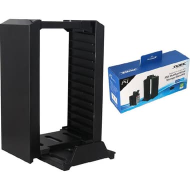 DOBE PS4/5 Multifunctional Storage Kit Vertical Stand
for PlayStation 4/PlayStation 4 Slim/PlayStation 4 Pro/Xbox One, Black