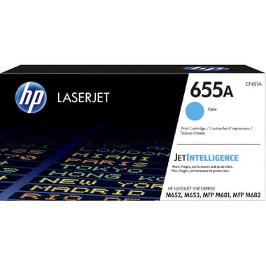 HP 655A Laser Toner
Cyan