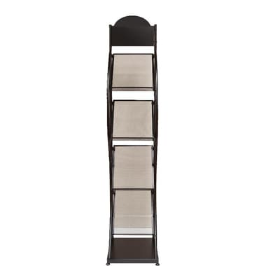 Floor Display Rack
4 Pockets, Magazine/Newspaper Size, Grey Silver