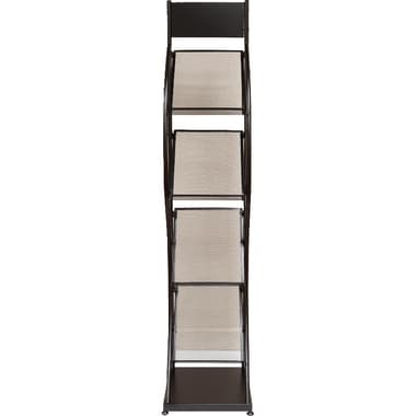 Floor Display Rack
4 Pockets, Magazine/Newspaper Size, Dark Grey/Silver