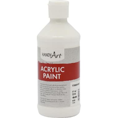 Handy Art Student Acrylic Paint
Titanium White, 8.00 oz ( 227.30 ml )