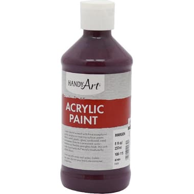Handy Art Student Acrylic Paint
Maroon, 8.00 oz ( 227.30 ml )