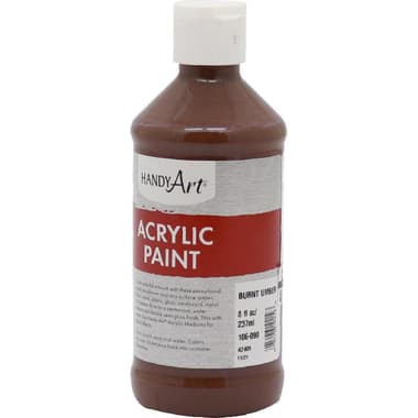 Handy Art Student Acrylic Paint
Burnt Umber, 8.00 oz ( 227.30 ml )