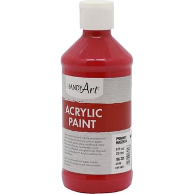 Handy Art Student Acrylic Paint
Primary Magenta, 8.00 oz ( 227.30 ml )