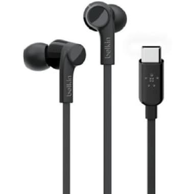 Belkin Rockstar In-Ear Earphones
Passive Noise Isolation, Wired, USB-C, Built-in Microphone, Black