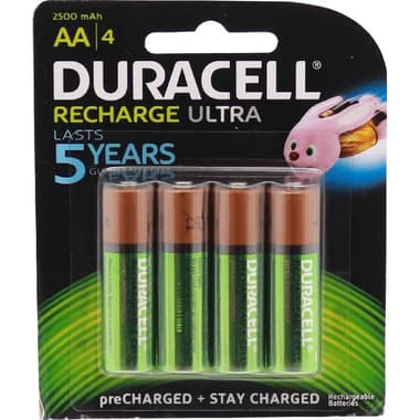 Duracell Recharge Turbo AA Multipurpose Battery
2500 mAh,