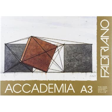 Fabriano Accademia Drawing Pad
224 gsm, White, A3, 20 Sheets