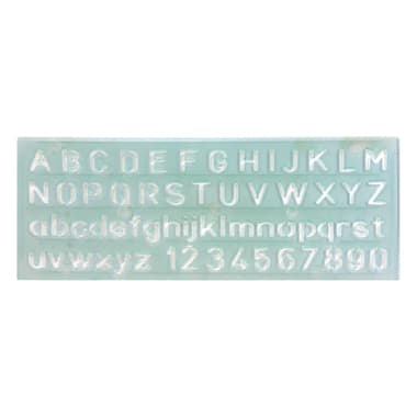 Ati Lettering Guide
Letters & Numbers, 3/8"