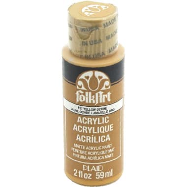 Plaid FolkArt Acrylic Paint
Yellow Ochre, 2.01 oz ( 57.11 ml ),