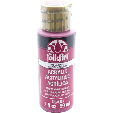 Plaid FolkArt Acrylic Paint
Magenta, 2.00 oz ( 56.83 ml ),