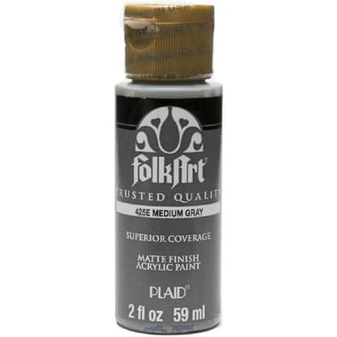 Plaid FolkArt Acrylic Paint
Medium Grey, 2.00 oz ( 56.83 ml ),