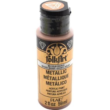 Plaid FolkArt Acrylic Paint
Metallic Solid Bronze, 2.00 oz ( 56.83 ml ),