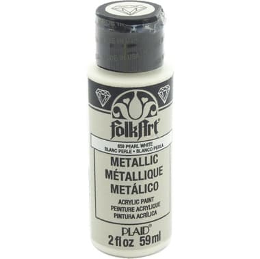 Plaid FolkArt Acrylic Paint
Metallic Pearl White, 2.00 oz ( 56.83 ml ),