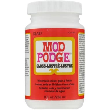 Plaid MOD PODGE Glue
Clear Gloss, 8.00 oz ( 227.30 ml ), .28 kg ( .62 lb )
