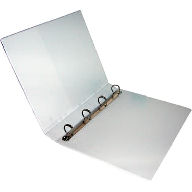 Roco 4 "D" Ring Presentation Binder
1.00 in ( 2.54 cm ), A4, Plastic/Pressboard, White