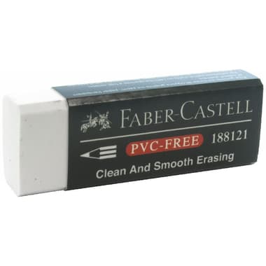 Faber-Castell 188121 Artist Eraser
Clean and Smooth, White