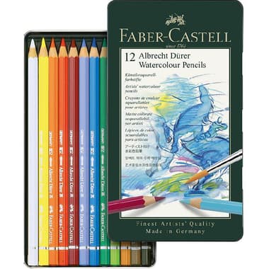 Faber-Castell Albrecht Durer Watercolor Pencil Set
Assorted Color, 12 Colors
