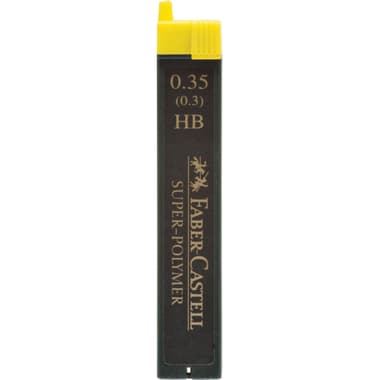 Faber-Castell Super-Polymer Lead Refill
Black, 0.35 mm, HB, 12 Leads/Tube