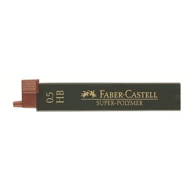 Faber-Castell Super-Polymer Lead Refill
Black, 0.5 mm, HB, 12 Leads/Tube
