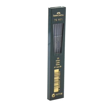 Faber-Castell TK 9071 Lead Refill
Black, 2 mm, 2B, 10 Leads/Tube