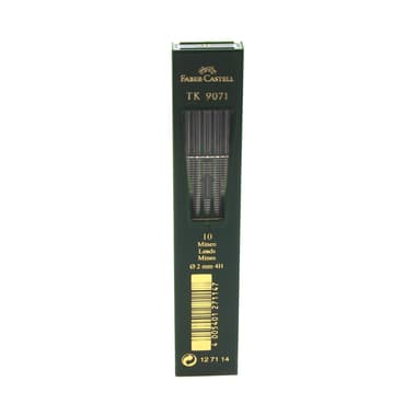 Faber-Castell TK 9071 Lead Refill
Black, 2 mm, 4H, 10 Leads/Tube