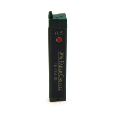 Faber-Castell TK-Color Lead Refill
Red, 0.5 mm, 12 Leads/Tube
