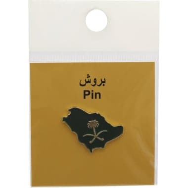 دبوس ثلاثي الابعاد خريطة المملكة العربية السعودية تذكار